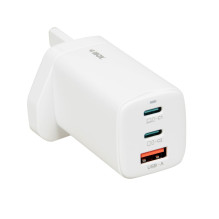 iBOX C-65 baltas, GaN 65W universalus įkroviklis, JK kištukas iBOX C-65 baltas, GaN 65W universalus įkroviklis, JK kištukas