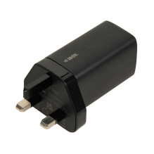 iBOX C-65 juodas, GaN 65W universalus įkroviklis, JK kištukas iBOX C-65 juodas, GaN 65W universalus įkroviklis, JK kištukas