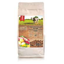 O'CANIS Premium jautienos sausas šunų ėdalas su soromis, bulvėmis ir raudonaisiais burokėliais - 1,5 kg