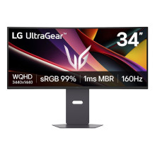 LG 34G600A-B kompiuterio monitorius 86,4 cm (34") 3440 x 1440 pikselių plataus ekrano „Quad HD“ LCD juodas