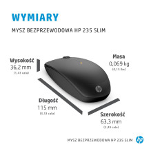 HP 235 plona belaidė pelė