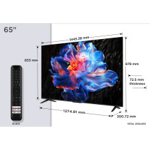 TCL 65P69K televizorius 165,1 cm (65") 4K „Ultra HD“ išmanusis televizorius su „Wi-Fi“ juodas