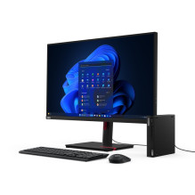 Lenovo ThinkCentre M70q Gen 5 Intel® Core™ i3 i3-14100T 8 GB DDR5-SDRAM 256 GB SSD Windows 11 Pro Mini PC juodas