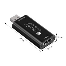 „Techly I-USB-VIDEO-1080TY“ vaizdo signalo keitiklis, 1920 x 1080 pikselių