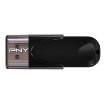 PNY Attaché 4 2.0 64 GB USB atmintinė, USB A tipo, juoda