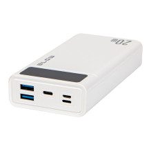Išorinė baterija 20000mAh QC+PD 20W + „Lightning“ PB20E Išorinė baterija 20000mAh QC+PD 20W + „Lightning“ PB20E