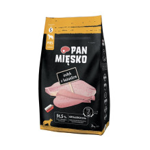 PAN MIĘSKO sausas šunų ėdalas kalakutiena su fazanu S - 3 kg