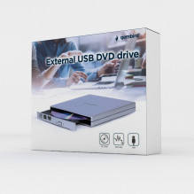 Gembird DVD-USB-021-SV External USB DVD drive, silver Gembird DVD-USB-021-SV External USB DVD drive, silver