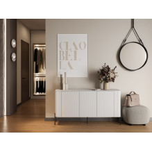 Cama VERA komoda 150x40x80 matinė balta