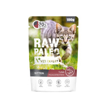 VETEXPERT Raw Paleo Kitten Tuna - šlapias kačių ėdalas - 100 g