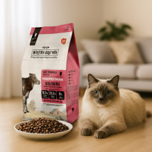 WIEJSKA ZAGRODA Monoprotein Beef - dry cat food - 3kg