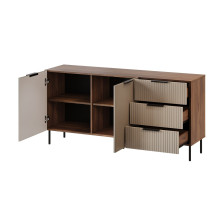 Cama Komoda 1 ALMERA 156x42x75 riešutmedžio / kašmyro spalvos Cama Komoda 1 ALMERA 156x42x75 riešutmedžio / kašmyro spalvos
