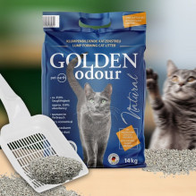GOLDEN Odour Natural - bentonito kraikas - 7 kg GOLDEN Odour Natural - bentonito kraikas - 7 kg