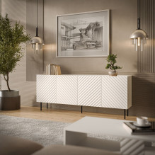 Cama LUCCA 4D komoda, 200x40x80, balta Cama LUCCA 4D komoda, 200x40x80, balta