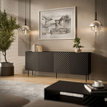 Cama LUCCA 4D komoda, 200x40x80, juoda