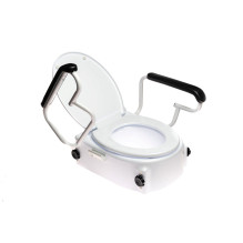 Toilet seat raiser with lid...