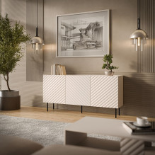 Cama LUCCA 3D komoda 165x40x80 kašmyro spalvos