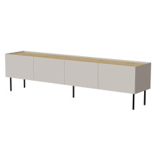Cama FELLINI TV spintelė 200x40x52 kašmyro + alyvuotas ąžuolo stalviršis Cama FELLINI TV spintelė 200x40x52 kašmyro + alyvuotas ąžuolo stalviršis