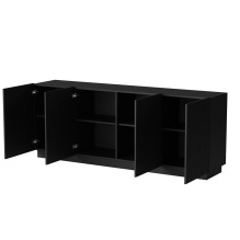 Cama LIVERTI chest of drawers 200x42x78 black Cama LIVERTI chest of drawers 200x42x78 black