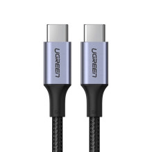 Ugreen US316 70428 USB-C į USB-C PD QC FCP 100W 5A 480Mb/s 3m kabelis - pilkas