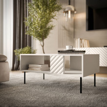 Cama LUCCA suolas / stalas 100x55x46 baltas Cama LUCCA suolas / stalas 100x55x46 baltas