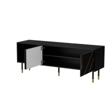 Cama 3D MOUNTAIN TV cabinet 154x40x55 black + gold Cama 3D MOUNTAIN TV cabinet 154x40x55 black + gold