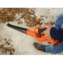 „Black Decker GWC1820PC“ belaidis lapų pūstuvas, 209 km/h, juodas, oranžinis, 18 V, ličio jonų akumuliatorius „Black Decker GWC1820PC“ belaidis lapų pūstuvas, 209 km/h, juodas, oranžinis, 18 V, ličio jonų akumuliatorius