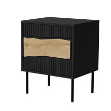 Cama INSERTO naktiniai staleliai, 2 vnt., 50x40x61,5 cm, juodi + LED Cama INSERTO naktiniai staleliai, 2 vnt., 50x40x61,5 cm, juodi + LED