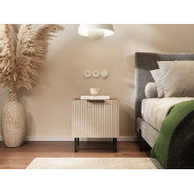 Cama Bedside cabinet, 2 pcs. ALMERA 50x42x44 walnut / cashmere