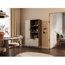 Cama 4 ALMERA bookcase 90x42x165 walnut / cashmere Cama 4 ALMERA bookcase 90x42x165 walnut / cashmere