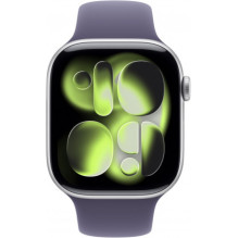 Apple Watch Series 11 46mm Silver / Purple Fog Sport Band - M / L