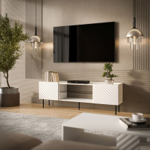Cama EF LUCCA TV spintelė 180x40x59 balta