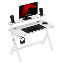 Huzaro Hero 1.9 baltas žaidimų stalas Huzaro Hero 1.9 baltas žaidimų stalas