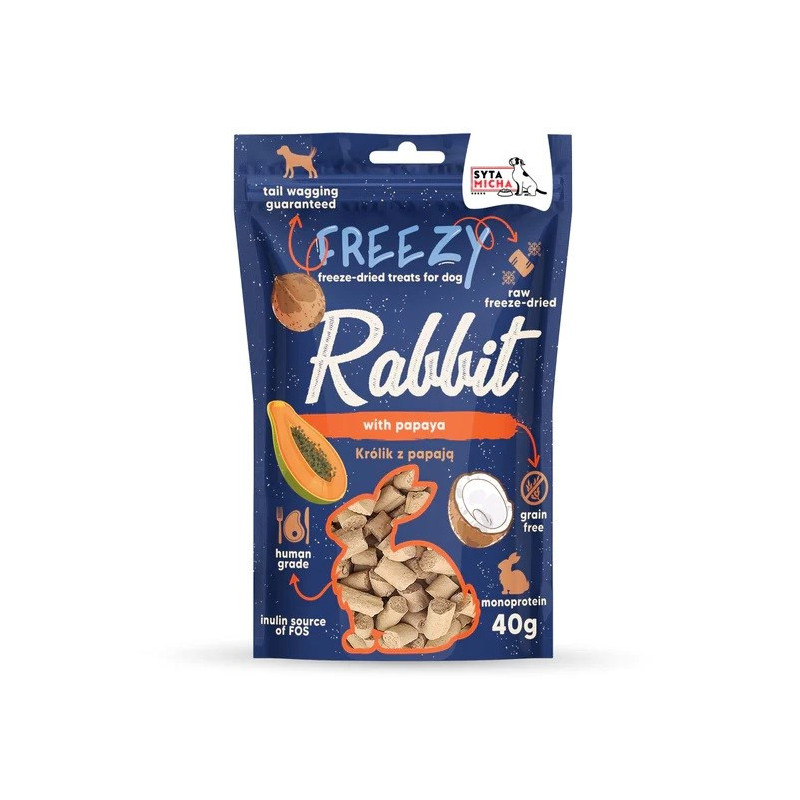 SYTA MICHA Freezy Rabbit with papaya - dog treat - 40g