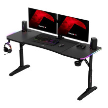 Huzaro Hero 4.6 RGB juodas žaidimų stalas