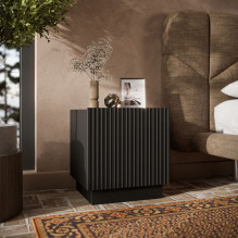 Cama naktiniai staliukai, 2 vnt., LIVERTI, 45x42x47, juodi Cama naktiniai staliukai, 2 vnt., LIVERTI, 45x42x47, juodi
