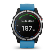 „Garmin quatix 7“ 3,3 cm (1,3 colio) MIP 47 mm Skaitmeninis 260 x 260 pikselių Jutiklinis ekranas Mėlynas „Wi-Fi“ GPS (p