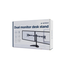 Gembird MS-D2ST-02 monitoriaus stalo stovas (pasukamas, pakreipiamas, pasukamas), 13'-32', juodas Gembird MS-D2ST-02 monitoriaus stalo stovas (pasukamas, pakreipiamas, pasukamas), 13'-32', juodas