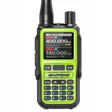 Baofeng UV-5R EU MINI USB-C Bluetooth VHF UHF Aviation Band Žalias Racija