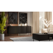 Cama 4D CORTINA komoda 200x40x81 juoda Cama 4D CORTINA komoda 200x40x81 juoda