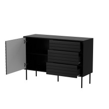 Cama CORTINA 1D3S komoda 120x40x81 juoda Cama CORTINA 1D3S komoda 120x40x81 juoda