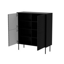 Cama 4D CORTINA komoda 102x40x118 juoda