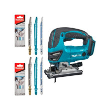 18 V siaurapjūklis be akumuliatoriaus + peiliukai DJV180ZX MAKITA