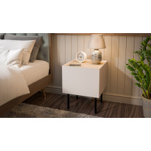 Cama naktiniai staliukai, 2 vnt., FELLINI, 40x41x60, kašmyro + alyvuoto ąžuolo stalviršis Cama naktiniai staliukai, 2 vnt., FELLINI, 40x41x60, kašmyro + alyvuoto ąžuolo stalviršis