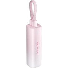 Nešiojamoji baterija „Vention“ 20 W USB-C „Lightning“ 5000 mAh, rožinė Nešiojamoji baterija „Vention“ 20 W USB-C „Lightning“ 5000 mAh, rožinė