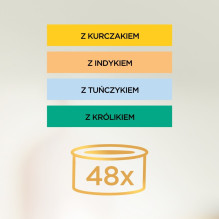 PURINA Gourmet Gold Mousse - šlapias kačių ėdalas - 48 x 85 g PURINA Gourmet Gold Mousse - šlapias kačių ėdalas - 48 x 85 g