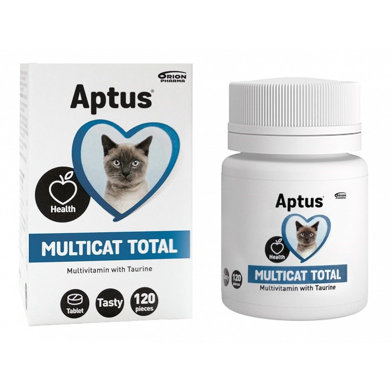 APTUS Multicat Total multivitaminai - papildai katėms - 120