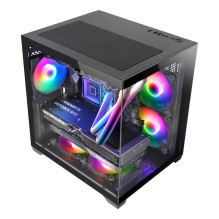Mars Gaming MC-VIEW2 Mini Tower Black