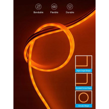 Vention Silicone Neon LED strip with IR remote control and 12V DC power supply, 5m