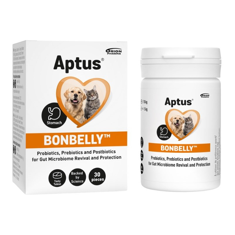 APTUS Bonbelly virškinimo sutrikimai - papildai šunims ir katėms - 30